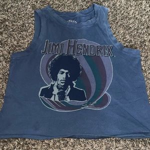 Loose Blue Jimi Hendrix Tanktop
